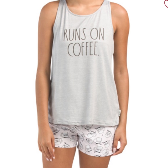 Rae Dunn Other - 🆕 Rae Dunn Runs on Coffee ☕️ PJ Lounge Set